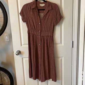 Indi and Cold plaid shirt dress